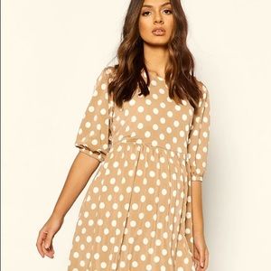 Maternity Midi Polka Dot Dress